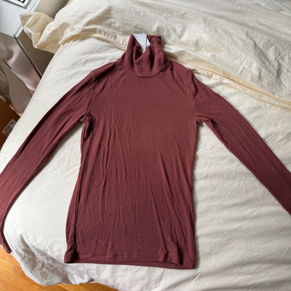Pink Turtleneck Top